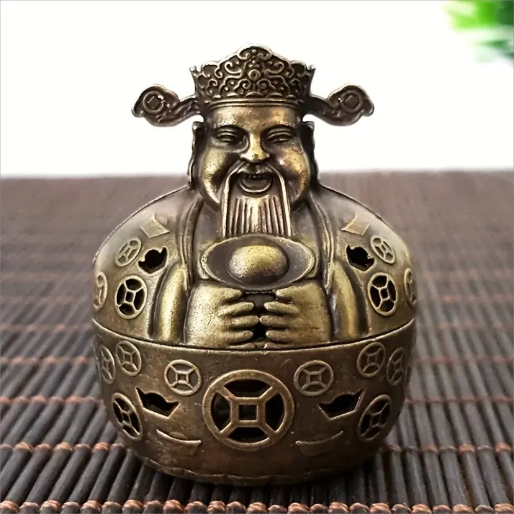 God of Wealth Mini Incense Burner Ornament - Alloy Metal, Fragrance-Free, Perfect for Home Decor, Yoga Studios, Spa, Camping
God of Wealth Mini Incense Burner Ornament - Alloy Metal, Fragrance-Free, Perfect for Home Decor, Yoga Studios, Spa, Camping