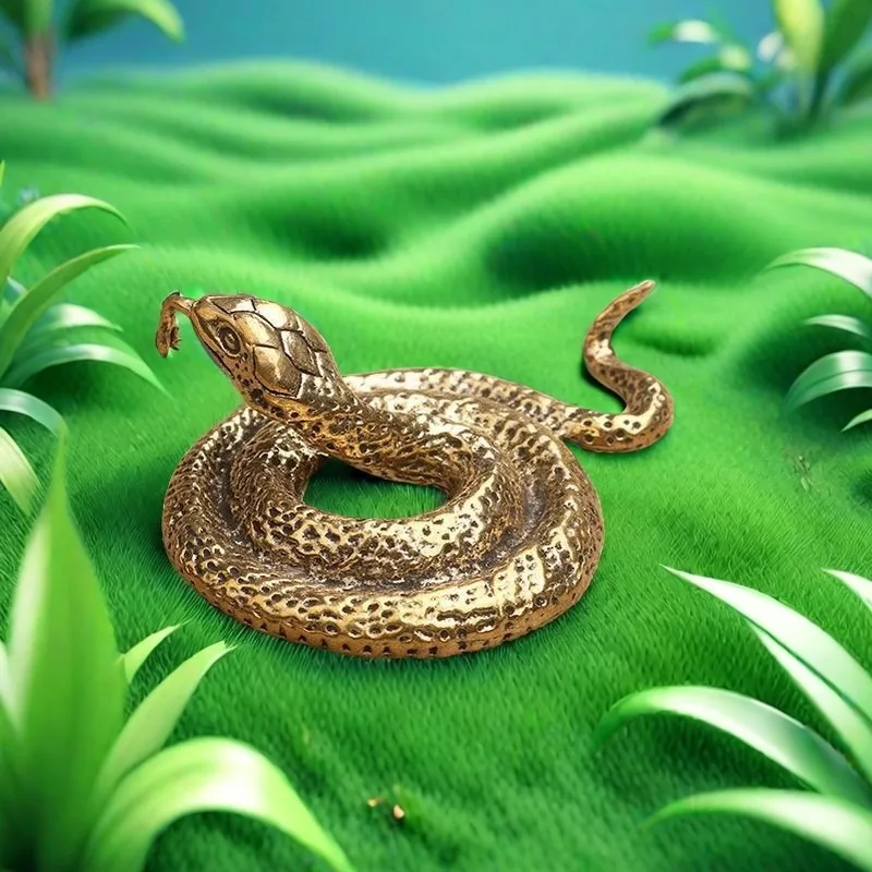 Copper Brass Mini Snake Antique Bronze Decor Figurines for Interior Decoration Desktop Ornament Pure Copper Miniatures Statue
Copper Brass Mini Snake Antique Bronze Decor Figurines for Interior Decoration Desktop Ornament Pure Copper Miniatures Statue