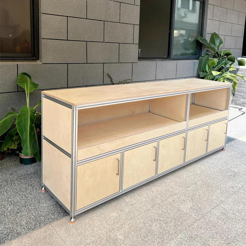 Aluminum Profile Birch Ocean Board Tea Cabinet Simple Modern Office Storage Cabinet Tea Room Pull-out Locker
Aluminum Profile Birch Ocean Board Tea Cabinet Simple Modern Office Storage Cabinet Tea Room Pull-out Locker