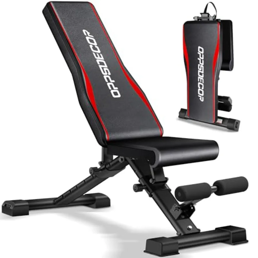 Adjustable Incline/Decline/Flat Fitness Weight Bench 900LBS Ccity with Quick Folding Setup for Home Gym Full Body Workout in Bl
Adjustable Incline/Decline/Flat Fitness Weight Bench 900LBS Ccity with Quick Folding Setup for Home Gym Full Body Workout in Bl