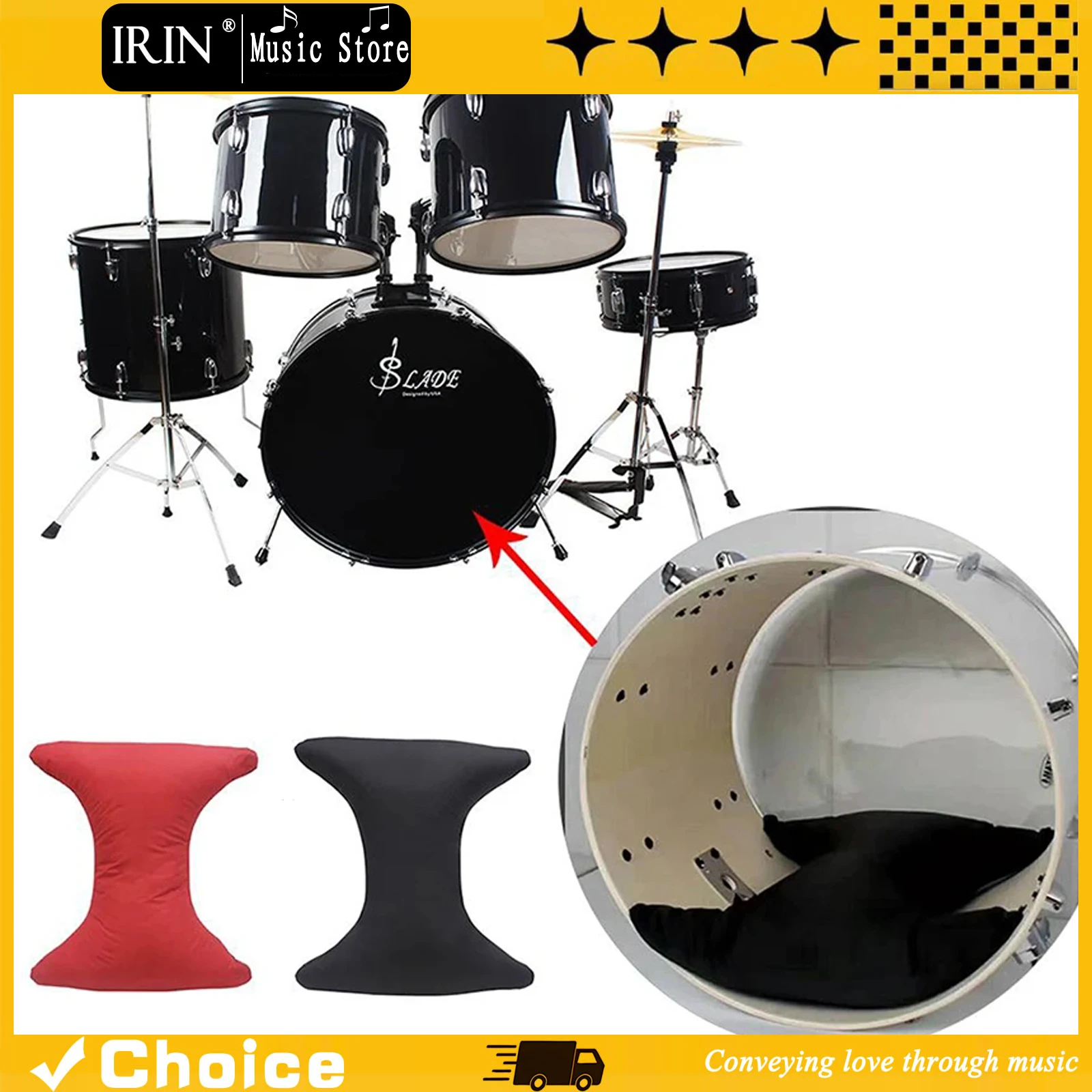 Drum Pillow High-quality Fiber Material Bottom Drum Pillow Soundproofing Pillow Percussion Instrument Accessory Practice Tools
Drum Pillow High-quality Fiber Material Bottom Drum Pillow Soundproofing Pillow Percussion Instrument Accessory Practice Tools