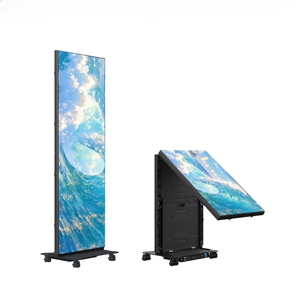 Scrolling Foldable LED Poster Display IP65 Waterproof 1080P Resolution Indoor/Outdoor Digital Video Advertising P3 Color Gamut
Scrolling Foldable LED Poster Display IP65 Waterproof 1080P Resolution Indoor/Outdoor Digital Video Advertising P3 Color Gamut