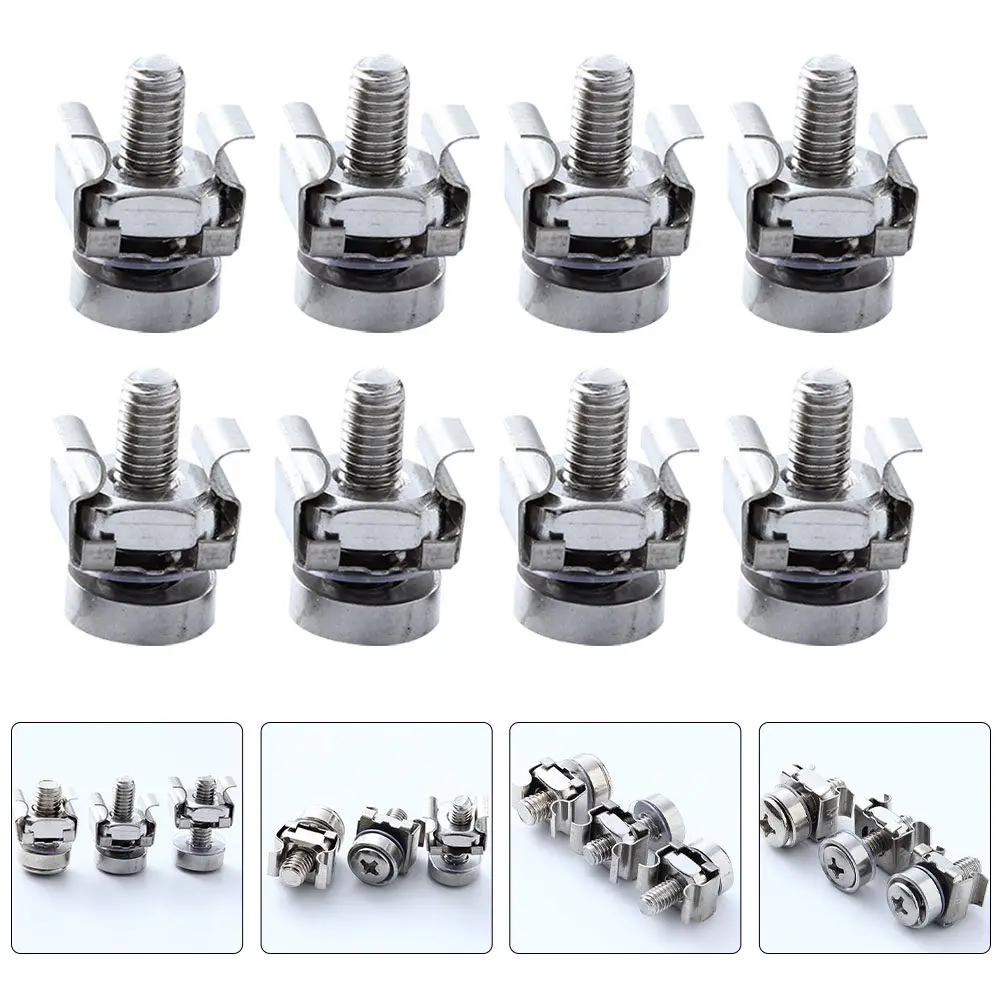 50 set Cabinet Mounting Screws Head Stainless Steel Server Rack Screw Square Hole Design Durable Machine Screw Hardware
50 set Cabinet Mounting Screws Head Stainless Steel Server Rack Screw Square Hole Design Durable Machine Screw Hardware