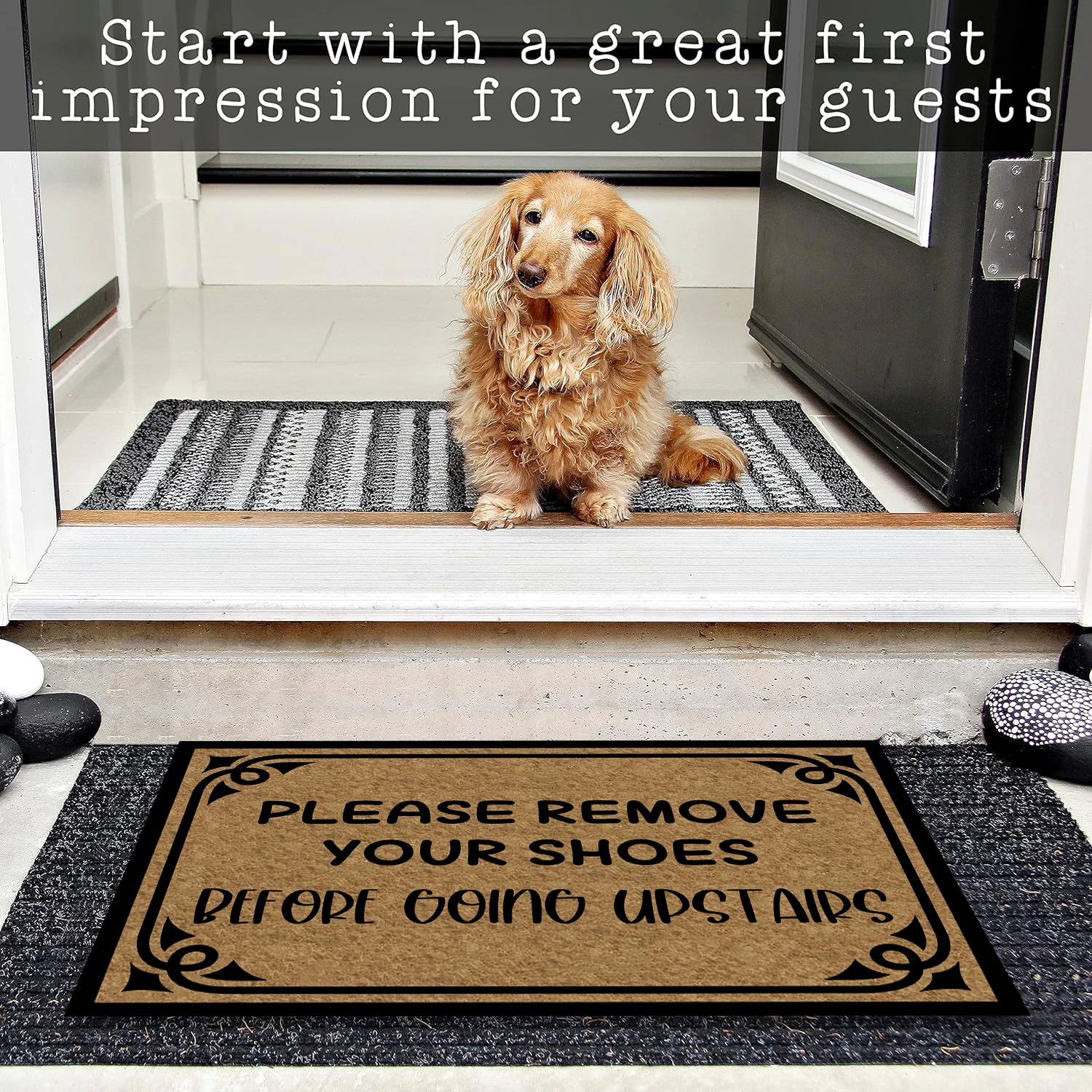 Please Remove Your Shoes Before Going Upstairs Doormat Rubber Bathroom Kitchen Mat Garden Garage Door Floor Mat Non-Slip Carpet
Please Remove Your Shoes Before Going Upstairs Doormat Rubber Bathroom Kitchen Mat Garden Garage Door Floor Mat Non-Slip Carpet