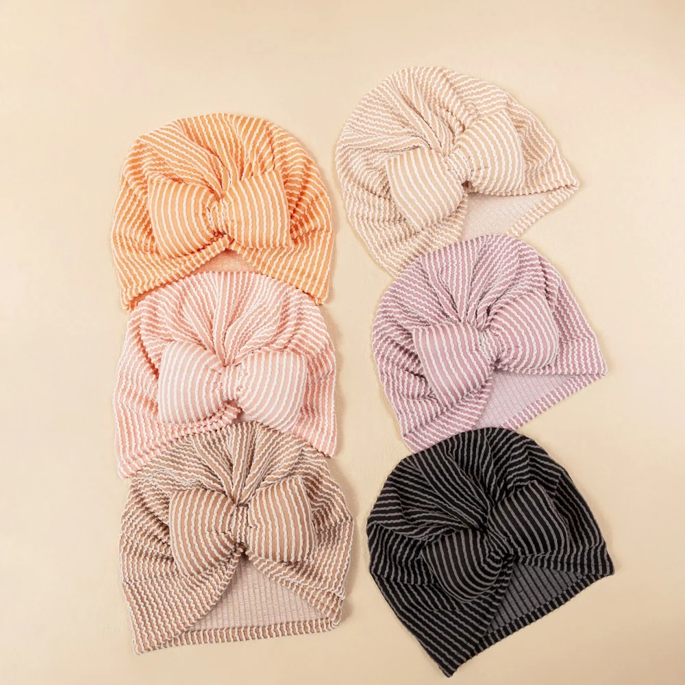 Baby BowKnot Turban Hat Newborn Striped Hat 0-5T Girls Elastic Knitted Indian Cap Autumn Cute Hats Infant Toddler Beanie Kid
Baby BowKnot Turban Hat Newborn Striped Hat 0-5T Girls Elastic Knitted Indian Cap Autumn Cute Hats Infant Toddler Beanie Kid