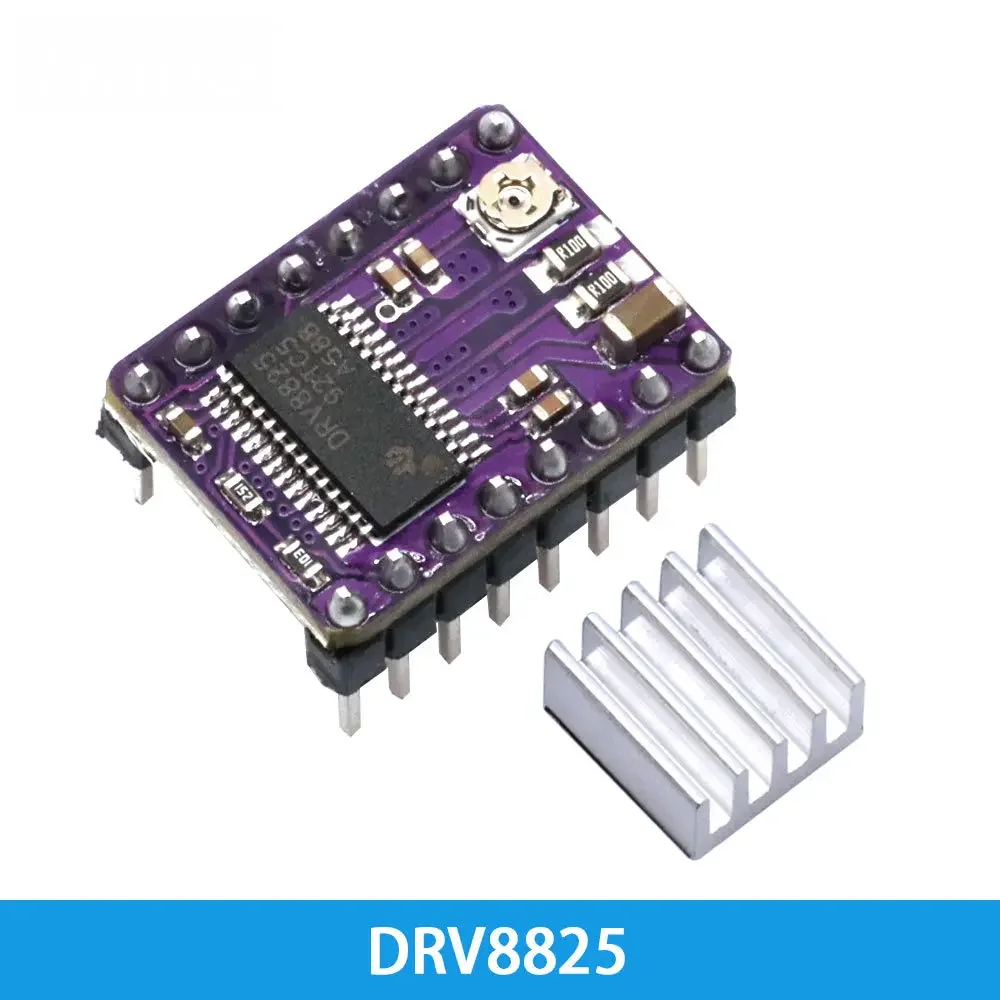 A4988 DRV8825 StepStick Stepper Motor Driver Module With Heatsink Compatible RAMPS 1.4 RepRap 3D Printer Control Board
A4988 DRV8825 StepStick Stepper Motor Driver Module With Heatsink Compatible RAMPS 1.4 RepRap 3D Printer Control Board