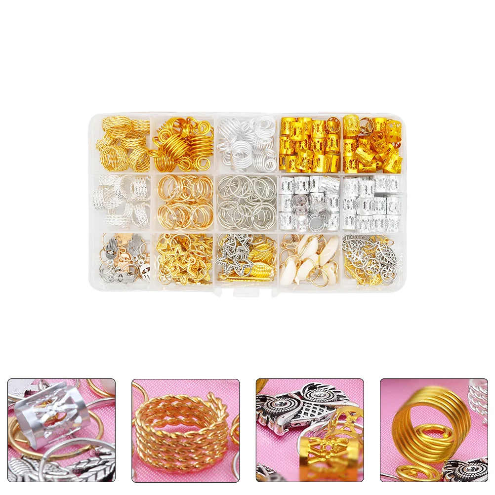 280pcs Hair Accessories Set Dreadlocks Braiding Rings Premium Alloy DIY Hair Decorations for Curly Straight Ponytail Beard
280pcs Hair Accessories Set Dreadlocks Braiding Rings Premium Alloy DIY Hair Decorations for Curly Straight Ponytail Beard
