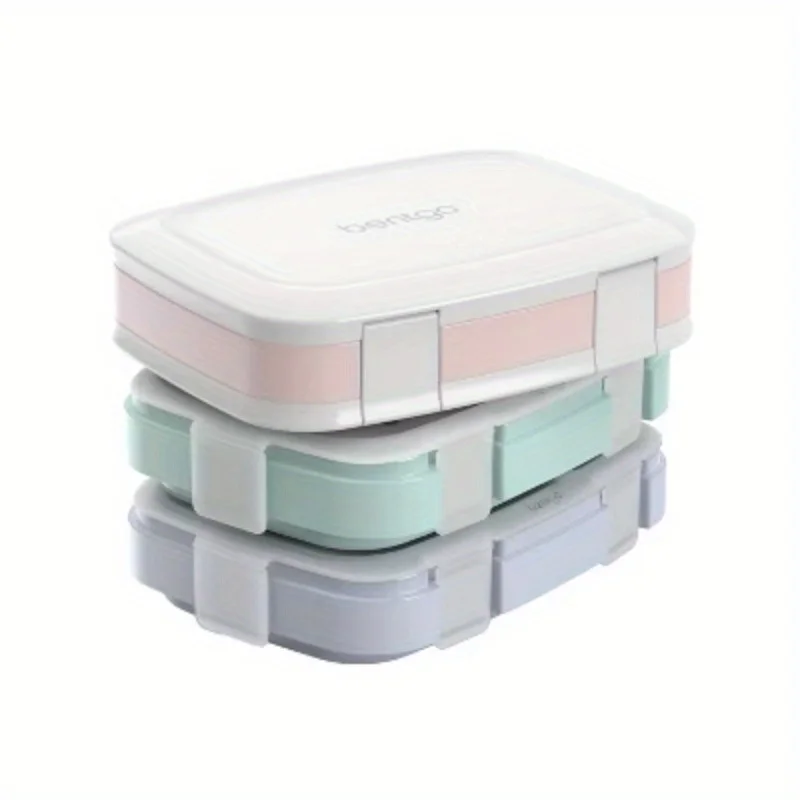 3-pack of reusable 3-compartment containers, microwave and dishwasher safe 
3-pack of reusable 3-compartment containers, microwave and dishwasher safe
