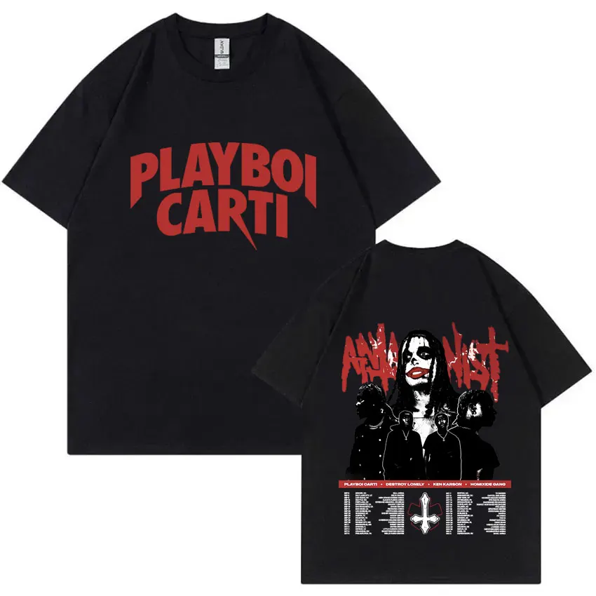 Hot Sale Playboi Carti T Shirts I AM MUSIC Logo T-shirt Men Women Rap Homixide Gang Ken Carson Destroy Lonely Opium Streetwear
Hot Sale Playboi Carti T Shirts I AM MUSIC Logo T-shirt Men Women Rap Homixide Gang Ken Carson Destroy Lonely Opium Streetwear