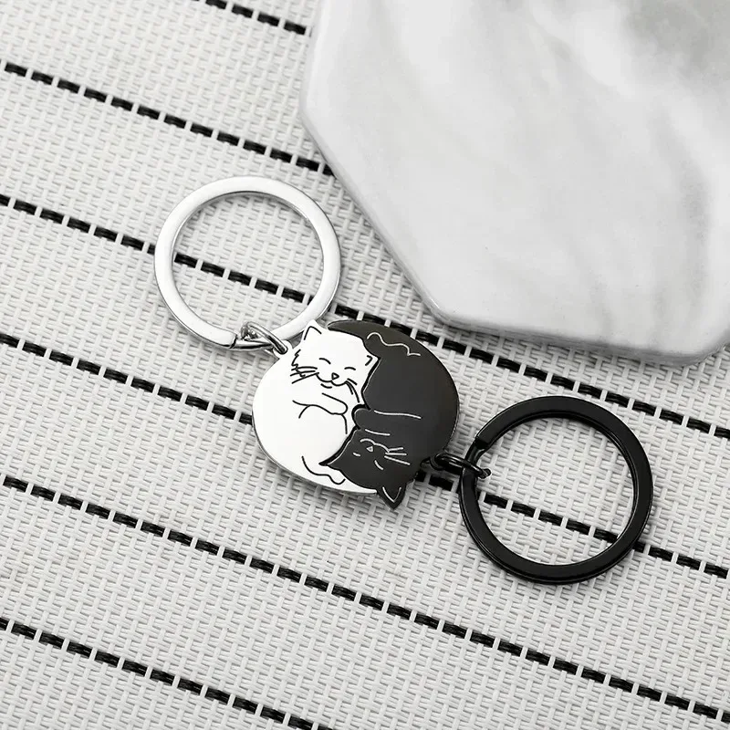 Matching Cat Keychain Set for Couples Stainless Steel Cat Lovers Gift for Boyfriend Cute Keyring Lovers Matching Couple Pendant
Matching Cat Keychain Set for Couples Stainless Steel Cat Lovers Gift for Boyfriend Cute Keyring Lovers Matching Couple Pendant