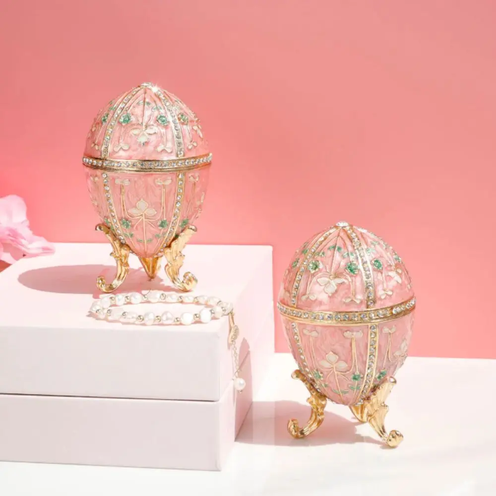 Beautiful Design Enamel Easter Egg Ornament European Style Luxury Gift Enamel Craft Egg Creative Decor Jewelry Box
Beautiful Design Enamel Easter Egg Ornament European Style Luxury Gift Enamel Craft Egg Creative Decor Jewelry Box