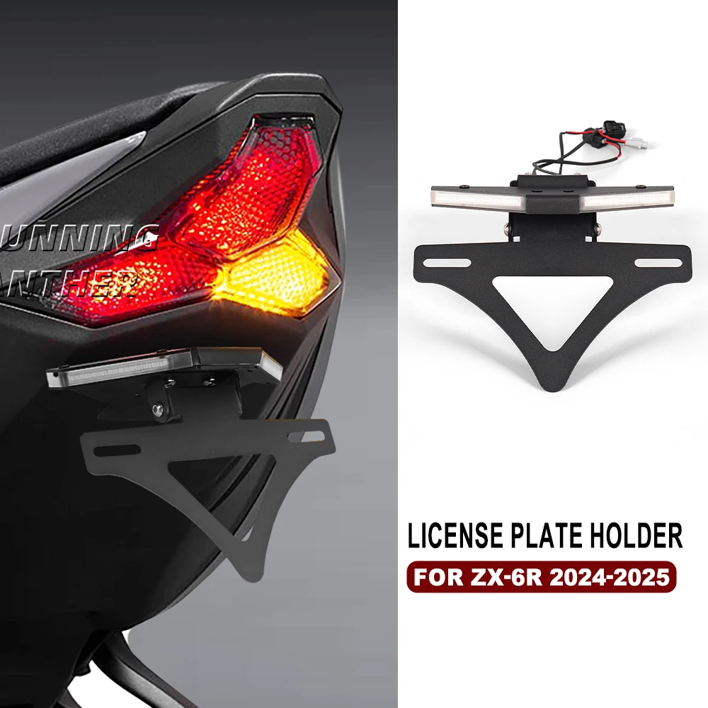 NEW Motorcycle CNC Tail Tidy Fender Rear Tail Bracket Integrated Turn Signal License Plate Holder FOR Kawasaki ZX-6R 2024-
NEW Motorcycle CNC Tail Tidy Fender Rear Tail Bracket Integrated Turn Signal License Plate Holder FOR Kawasaki ZX-6R 2024-