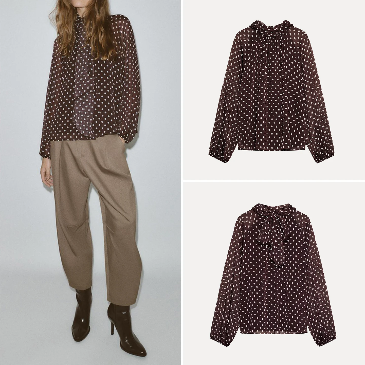 Новое поступление осени 202, женское модное длинное свечо с узлом в горошек, повседневное длинное свечо для девочек-подростков
Новое поступление осени 202, женское модное длинное свечо с узлом в горошек, повседневное длинное свечо для девочек-подростков