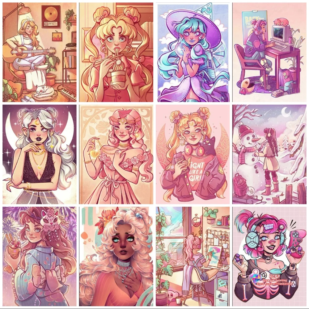 Cartoon Manga Girl Cute Anime Woman Diamond Painting Kit DIY Cross Stitch Handmade Art Gift Crafts Home Decor Children Gift
Cartoon Manga Girl Cute Anime Woman Diamond Painting Kit DIY Cross Stitch Handmade Art Gift Crafts Home Decor Children Gift