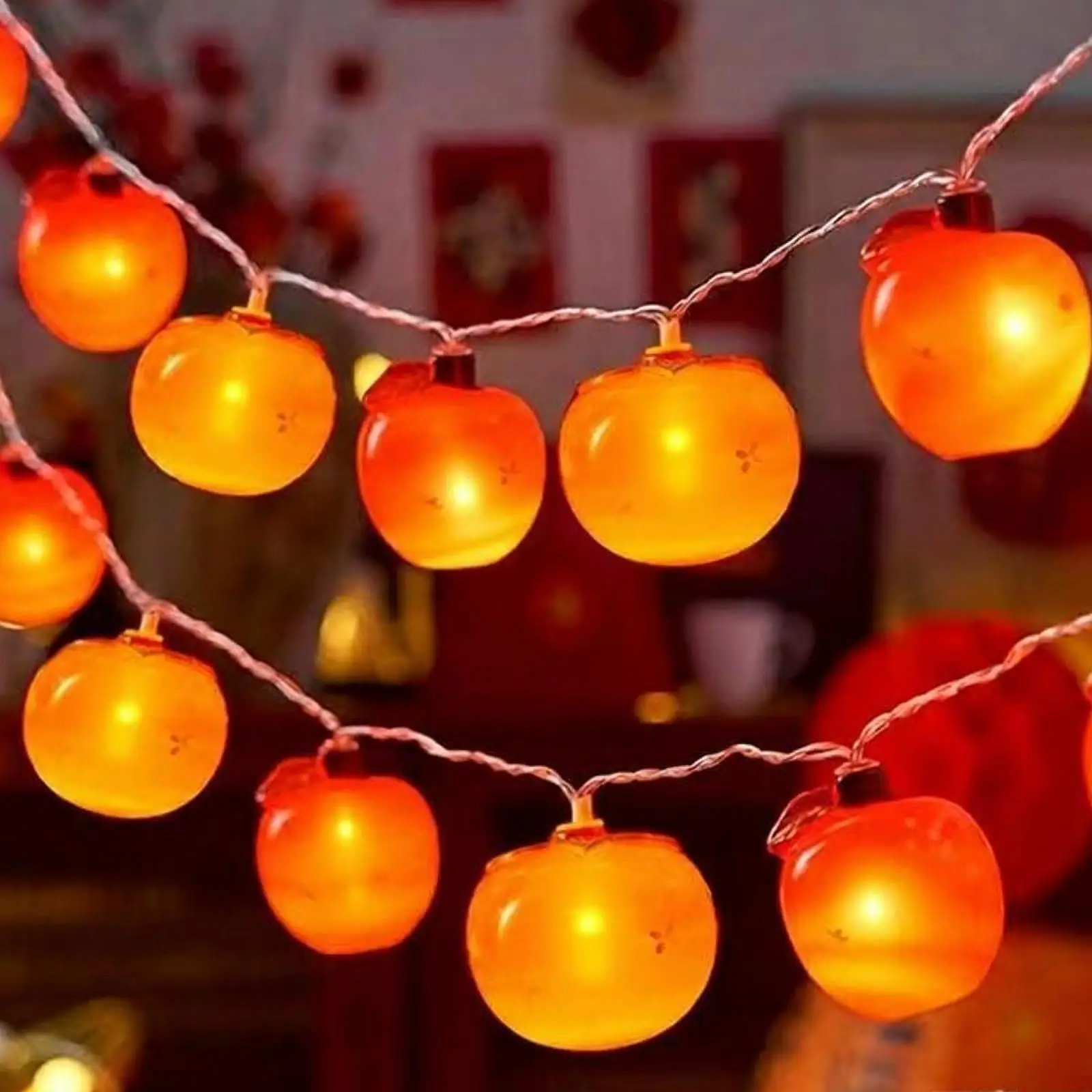 Persimmon String Lights Solar Waterproof LED Lantern Decorative Light Garland for Outdoor Garden Decor
Persimmon String Lights Solar Waterproof LED Lantern Decorative Light Garland for Outdoor Garden Decor