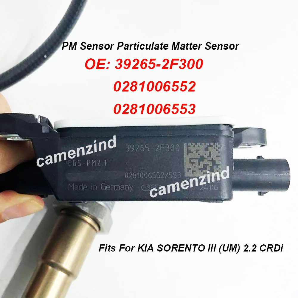 39265-2F300 0281006552 0281006553 392652F300 PM Sensor Diesel Exhaust Particulate Sensor For KIA SORENTO III (UM) 2.2 CRDi
39265-2F300 0281006552 0281006553 392652F300 PM Sensor Diesel Exhaust Particulate Sensor For KIA SORENTO III (UM) 2.2 CRDi