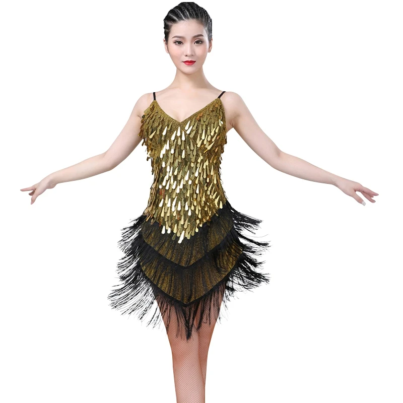 Spaghetti Straps Sparkling Sequins Gowns Ballroom Salsa Samba Rumba Tango Latin Dance Dress
Spaghetti Straps Sparkling Sequins Gowns Ballroom Salsa Samba Rumba Tango Latin Dance Dress