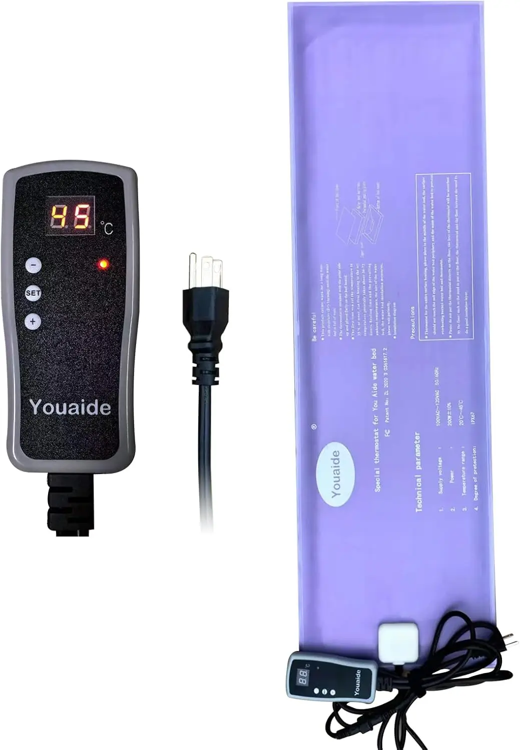 Softside Hardside Water Bed Heater, 240W Digital Display Smart Water Bed Heater, Safe And Durable Water Bed Heater, Sensitive
Softside Hardside Water Bed Heater, 240W Digital Display Smart Water Bed Heater, Safe And Durable Water Bed Heater, Sensitive