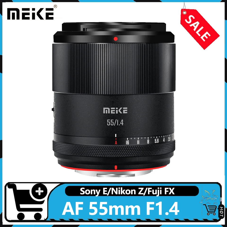 Объектив MEKE AF 55mm F1.4 APS-C с большой апертурой и автофокусом, совместимый с Sony E, Fuji FX, Nikon Z, для портретной съемки
Объектив MEKE AF 55mm F1.4 APS-C с большой апертурой и автофокусом, совместимый с Sony E, Fuji FX, Nikon Z, для портретной съемки