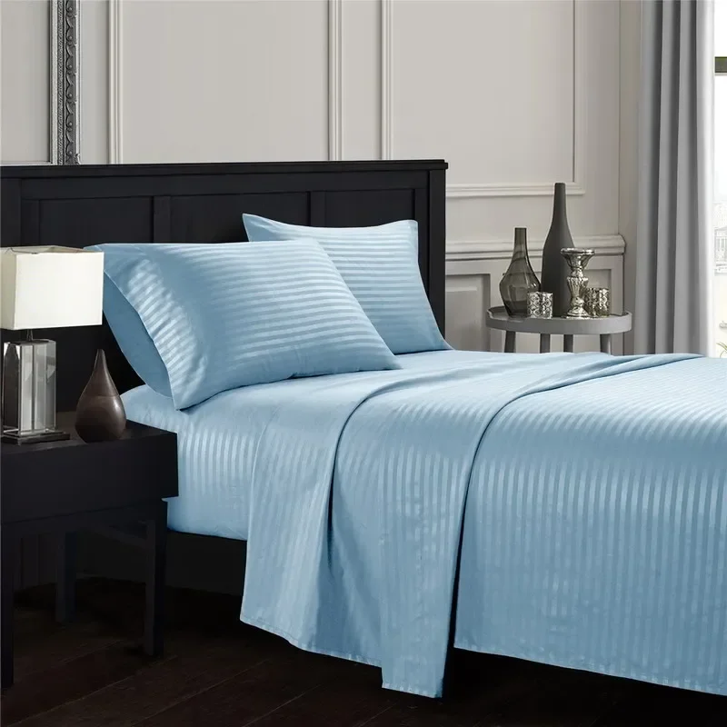 Embossed Brushed Stripe 3/4 Pieces Bed Set Flat Sheet Fitted Sheet Pillowcase Bedding Set for Twin Full Queen King Pillow Sham
Embossed Brushed Stripe 3/4 Pieces Bed Set Flat Sheet Fitted Sheet Pillowcase Bedding Set for Twin Full Queen King Pillow Sham