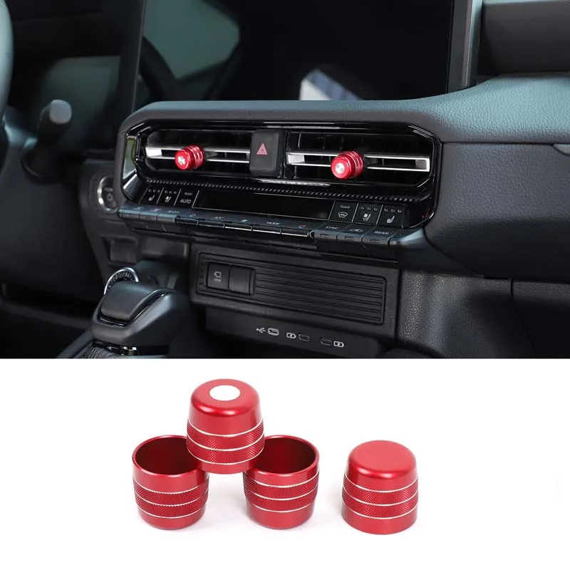 For Toyota Land Cruiser Prado 250 LC250 2024+ Aluminum Alloy Red Car Front Exit Air Outlet Adjustment Rod Cover Car Accessories
For Toyota Land Cruiser Prado 250 LC250 2024+ Aluminum Alloy Red Car Front Exit Air Outlet Adjustment Rod Cover Car Accessories