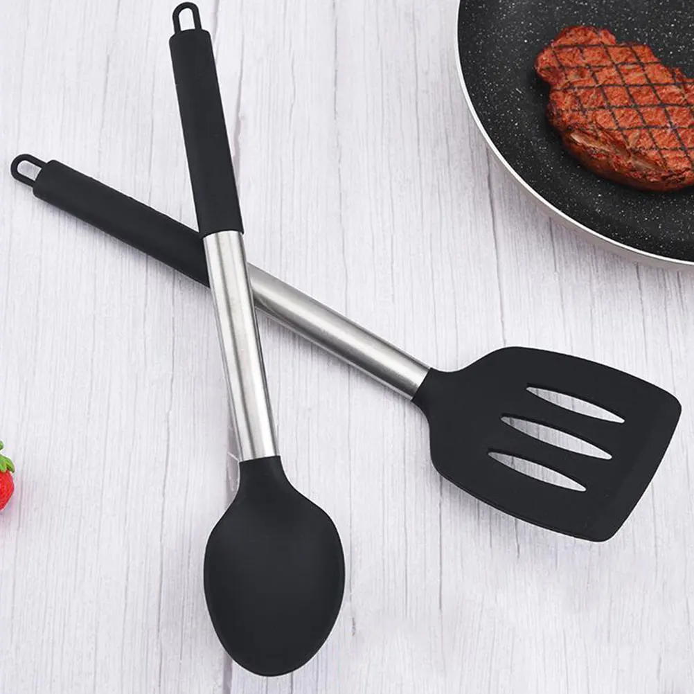 2Pcs Silicone Cooking Spatula Long H Nonstick Food Grade Ergonomic Stainless Steel Kitchen Tools Wok Fry Eggs
2Pcs Silicone Cooking Spatula Long H Nonstick Food Grade Ergonomic Stainless Steel Kitchen Tools Wok Fry Eggs