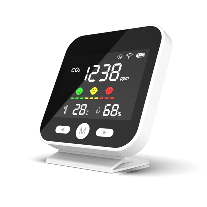 Tuya Wifi Air Quality Monitor CO2 Carbon Dioxide Meter Temperature Humidity Measuring Detector NDIR Infrared Tester Retail
Tuya Wifi Air Quality Monitor CO2 Carbon Dioxide Meter Temperature Humidity Measuring Detector NDIR Infrared Tester Retail