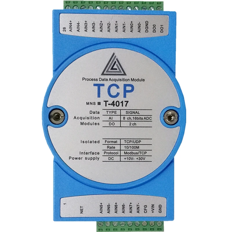 Дифференциальный аналоговый модуль сбора 4-20mA для Ethernet RJ45 Modbus TCP цифровой выход
Дифференциальный аналоговый модуль сбора 4-20mA для Ethernet RJ45 Modbus TCP цифровой выход