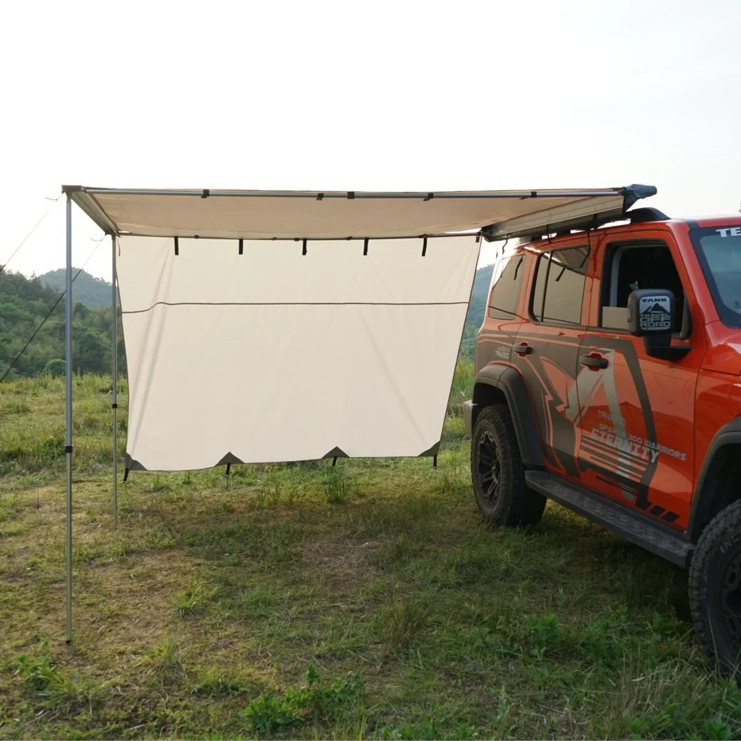 Hot Sale Outdoor Aluminum Shell Car Side Awning SUV Tent Offroad Retractable Car Awning with Side Wall
Hot Sale Outdoor Aluminum Shell Car Side Awning SUV Tent Offroad Retractable Car Awning with Side Wall