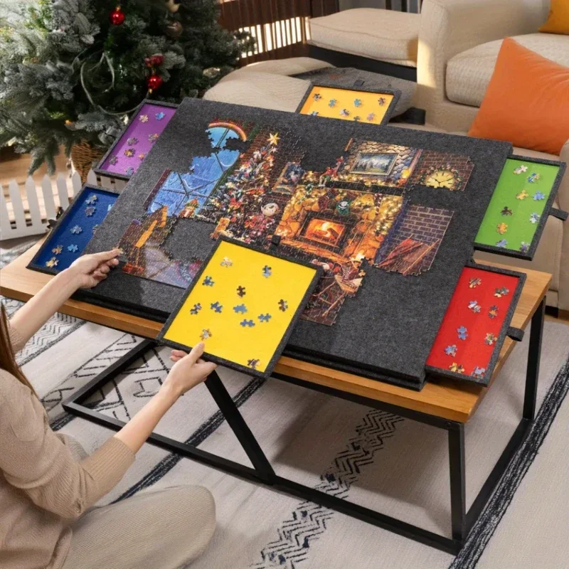 1 Set Portable Felt Puzzle Table Board - Foldable with Bracket Cover, Home Office Storage Organizer for Puzzle & Craft Supplies
1 Set Portable Felt Puzzle Table Board - Foldable with Bracket Cover, Home Office Storage Organizer for Puzzle & Craft Supplies
