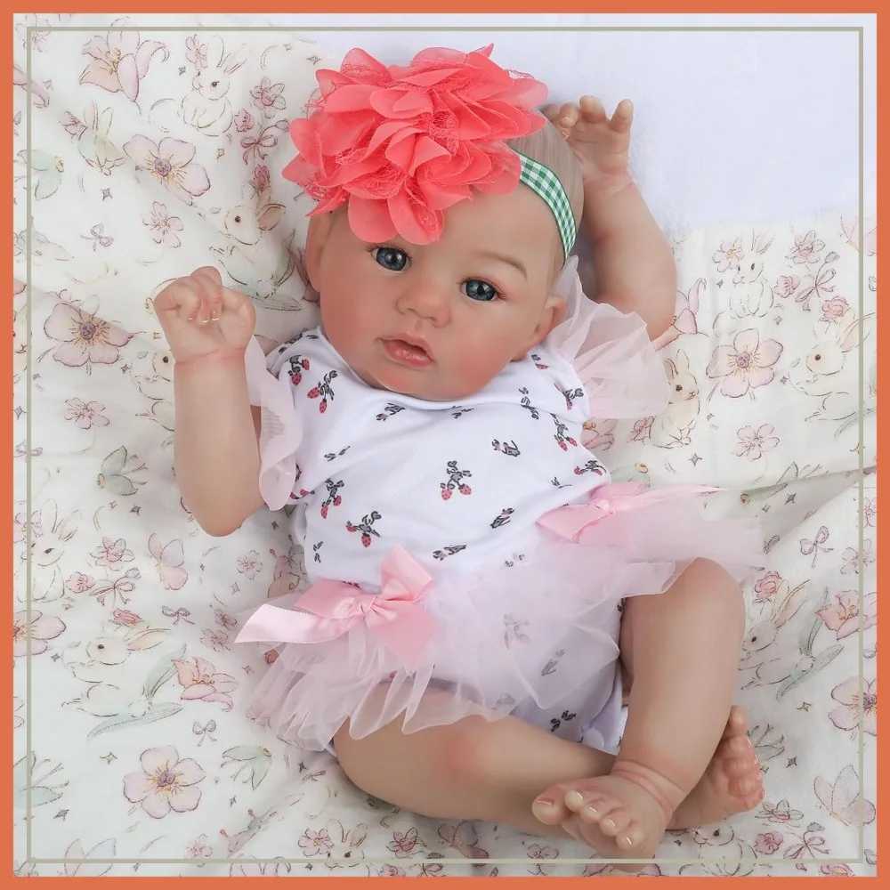 Realistic 18 Inch Lifelike Reborn Baby Doll, Soft Cloth Body, Open Eyes, Gift Box for Kids 3+
Realistic 18 Inch Lifelike Reborn Baby Doll, Soft Cloth Body, Open Eyes, Gift Box for Kids 3+