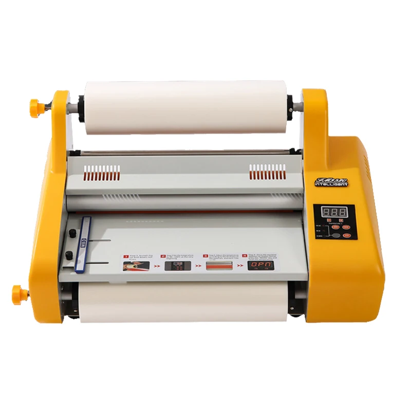 Electric Laminator Machine Cold & Hot Roll Thermal Lamination for A4 A3 A5 A6 Paper Sizes
Electric Laminator Machine Cold & Hot Roll Thermal Lamination for A4 A3 A5 A6 Paper Sizes
