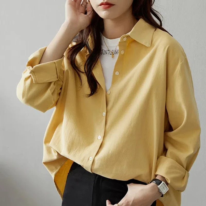 2024 Autumn Women's New Patchwork Polo Collar Button Fashion Solid Color Loose Minimalist Casual Long Sleeve Blouses Shirts
2024 Autumn Women's New Patchwork Polo Collar Button Fashion Solid Color Loose Minimalist Casual Long Sleeve Blouses Shirts