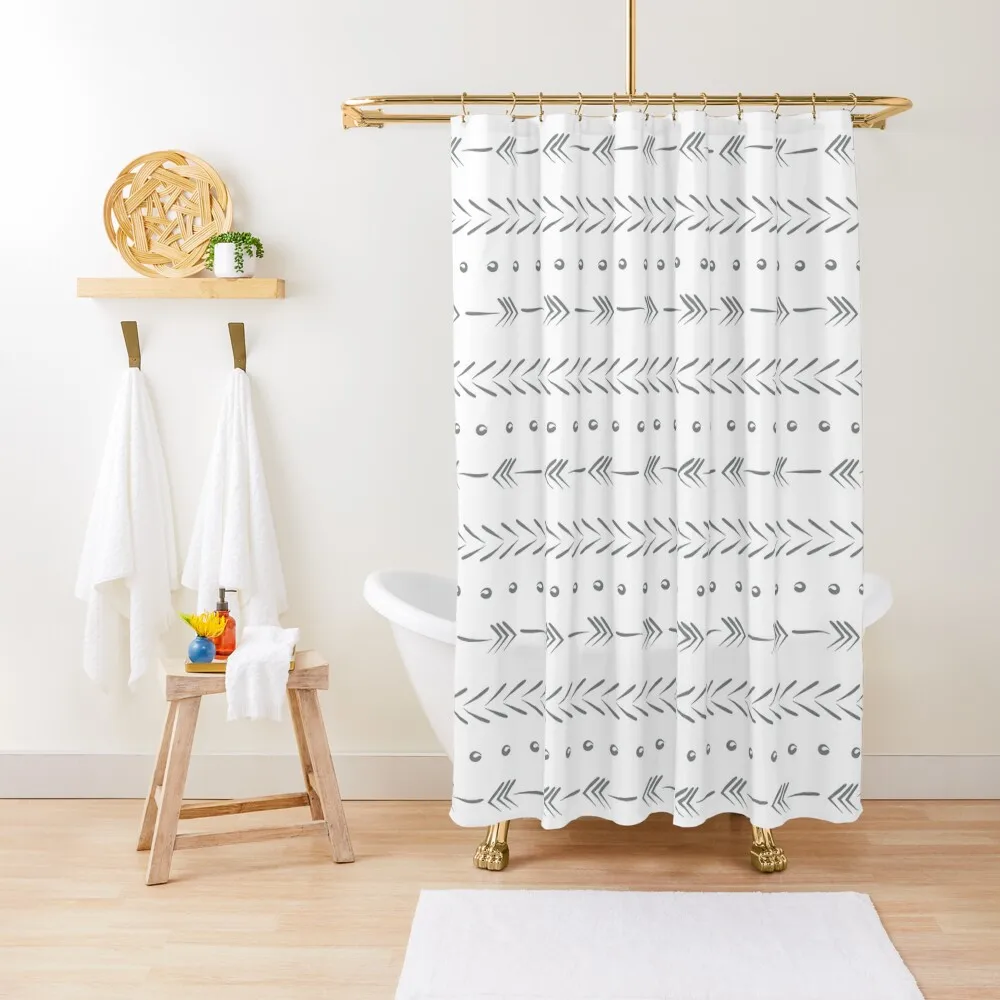 Trendy white and gray boho mud cloth pattern design Shower Curtain Cute Shower Bathroom Deco Curtain
Trendy white and gray boho mud cloth pattern design Shower Curtain Cute Shower Bathroom Deco Curtain