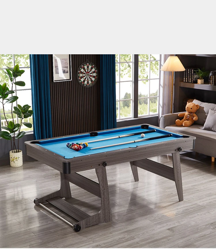6ft/6.5ft Foldable MDF Pool Table, Space-Saving for Home & Game Room
6ft/6.5ft Foldable MDF Pool Table, Space-Saving for Home & Game Room