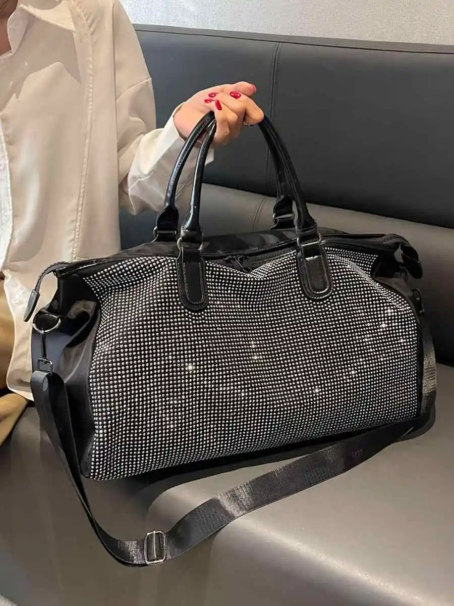 Fashion Rhinestone Women's Travel Bags New Large Capacity Versatile Sports Fitness Crossbody Bag High-grade Hand Luggage Bags
Fashion Rhinestone Women's Travel Bags New Large Capacity Versatile Sports Fitness Crossbody Bag High-grade Hand Luggage Bags