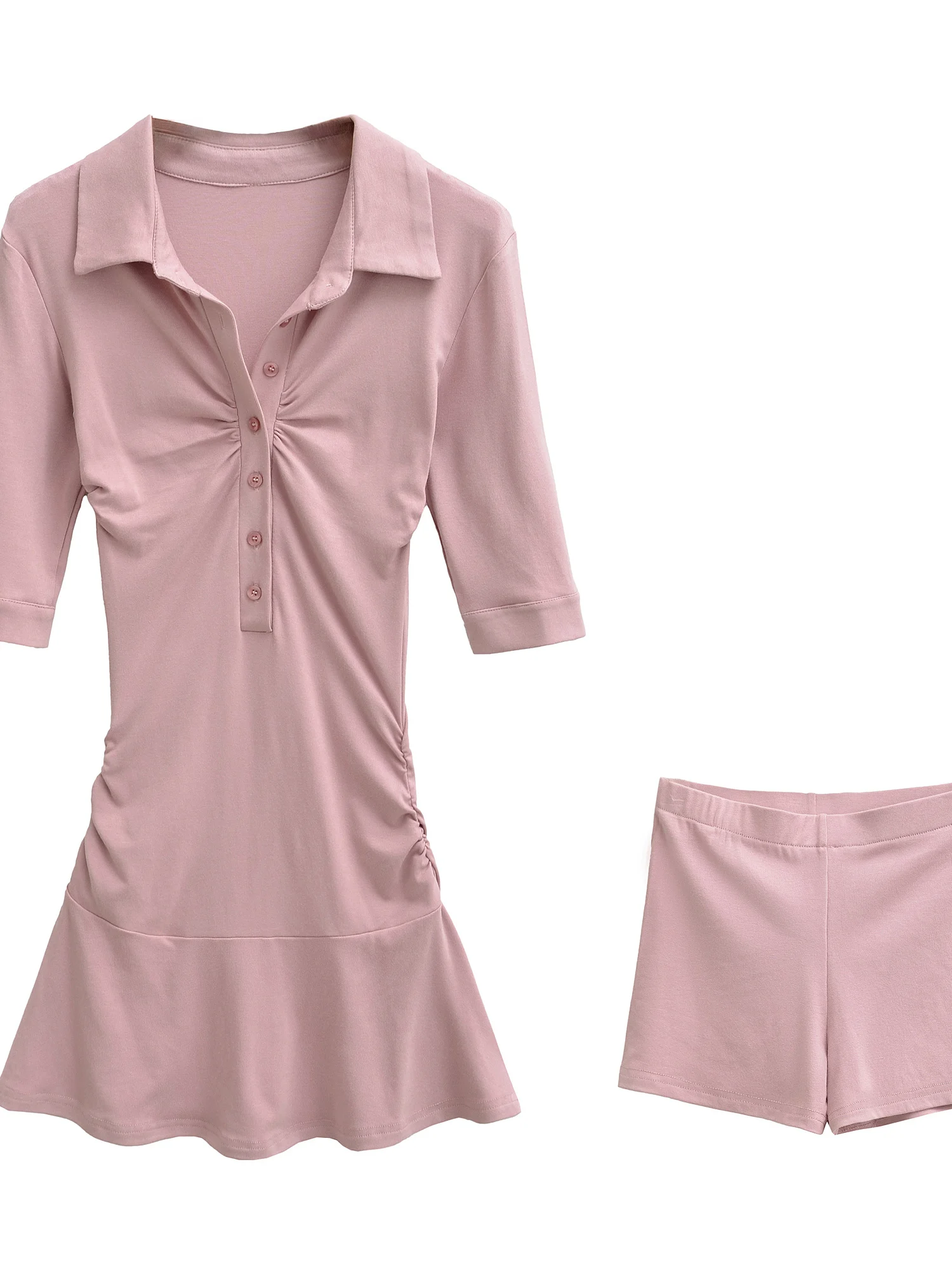 Pure Desire Wind Pleated Waist Slimming Bridesmaid Dress Short Sleeve High Waist Spring Fashion Women's Two-Piece Set
Pure Desire Wind Pleated Waist Slimming Bridesmaid Dress Short Sleeve High Waist Spring Fashion Women's Two-Piece Set