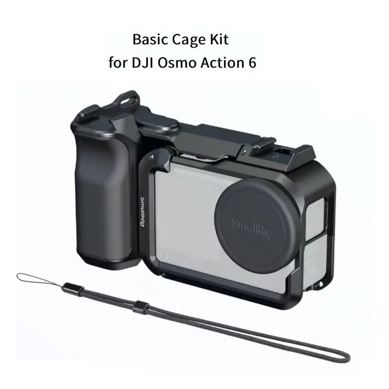 Крепление-кейдж SmallRig 6037 Basic для DJI Osmo Action 6 с рукояткой для уличной съемки, силиконовой крышкой для объектива и адаптером Cold Shoe для затвора
Крепление-кейдж SmallRig 6037 Basic для DJI Osmo Action 6 с рукояткой для уличной съемки, силиконовой крышкой для объектива и адаптером Cold Shoe для затвора