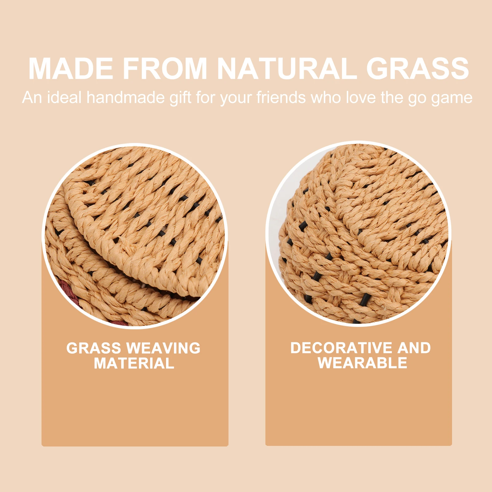 2 Pcs Go Box Jar Chess Pot Game of Containers Storage Grass Handmade Gift for Lovers
2 Pcs Go Box Jar Chess Pot Game of Containers Storage Grass Handmade Gift for Lovers