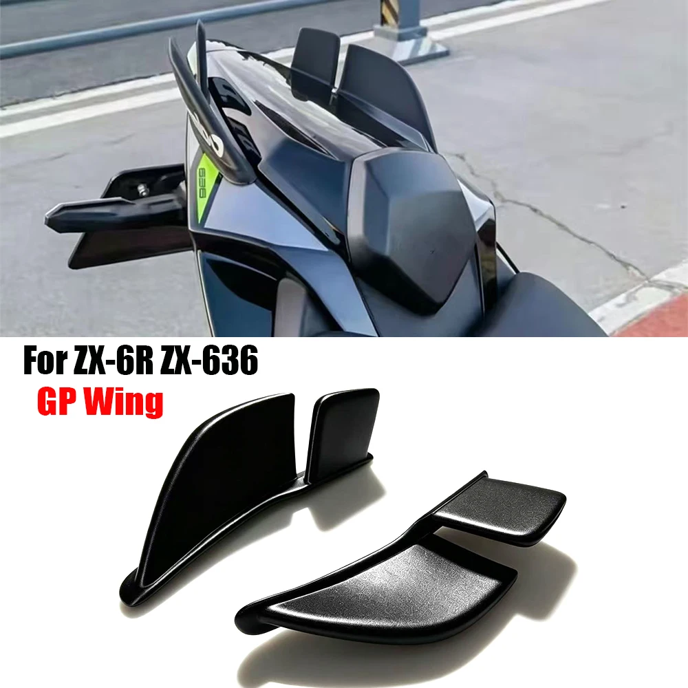 For KAWASAKI ZX-6R ZX-636 Ninja ZX-6R ZX-636 2019-2025 Motorcycle accessories Black Winglets Panels Tail Wing Fixed GP Wing
For KAWASAKI ZX-6R ZX-636 Ninja ZX-6R ZX-636 2019-2025 Motorcycle accessories Black Winglets Panels Tail Wing Fixed GP Wing
