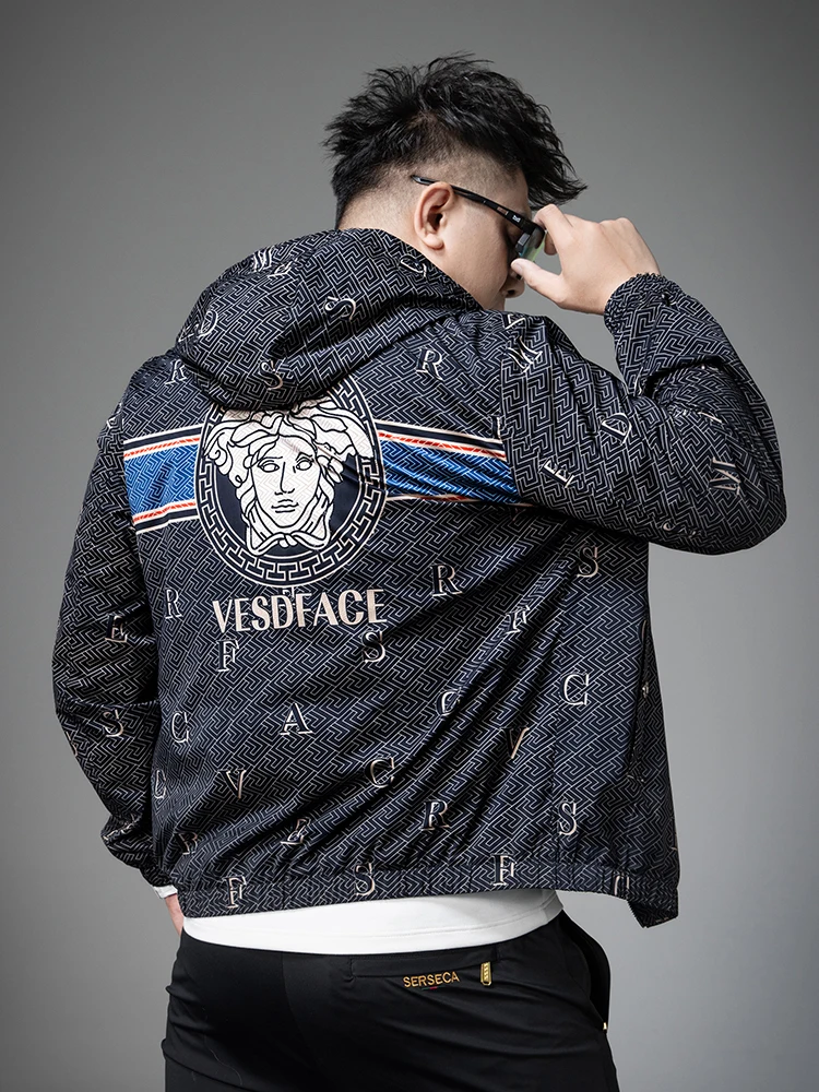 High-End Men's Printed Hoodie Jaet Casual Spring Lightweight Versatile Top European Sle Stand Fit Polyester Fiber
High-End Men's Printed Hoodie Jaet Casual Spring Lightweight Versatile Top European Sle Stand Fit Polyester Fiber