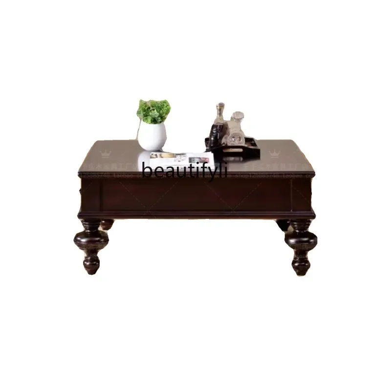 Custom American Country Solid Wood Storage Organizer Simple Nordic Roman Column Multi-Drawer Living Room Square Coffee Table
Custom American Country Solid Wood Storage Organizer Simple Nordic Roman Column Multi-Drawer Living Room Square Coffee Table