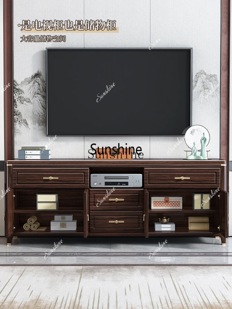 New Chinese-style solid wood bedroom TV small apartment living room modern simple wall cabinetX
New Chinese-style solid wood bedroom TV small apartment living room modern simple wall cabinetX