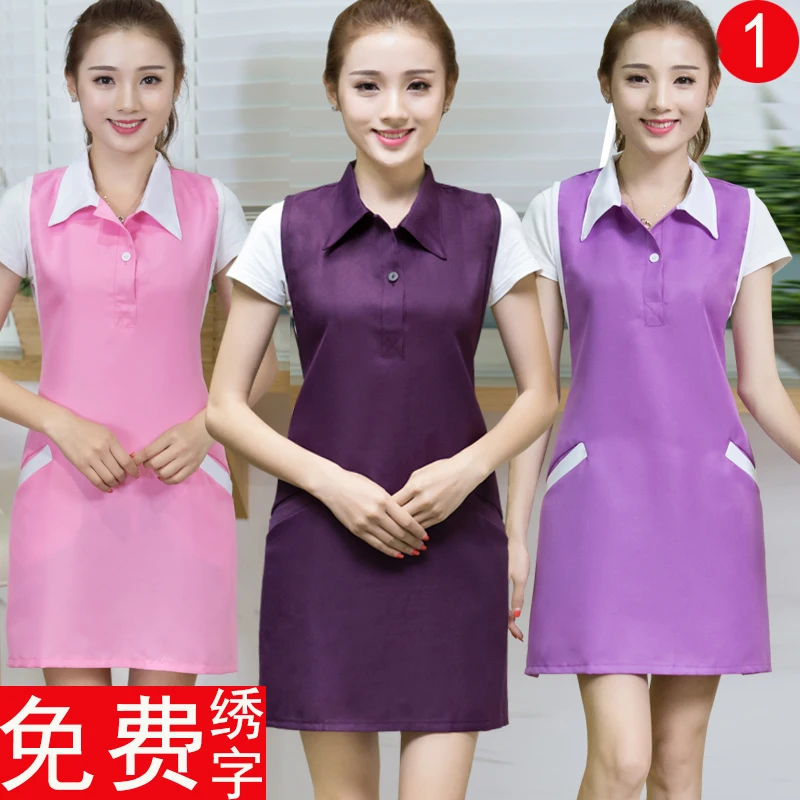 Beauty salon nail makeup artist work clothes apron Korean version of fashion mother and baby shop attendants customized logo pri
Beauty salon nail makeup artist work clothes apron Korean version of fashion mother and baby shop attendants customized logo pri