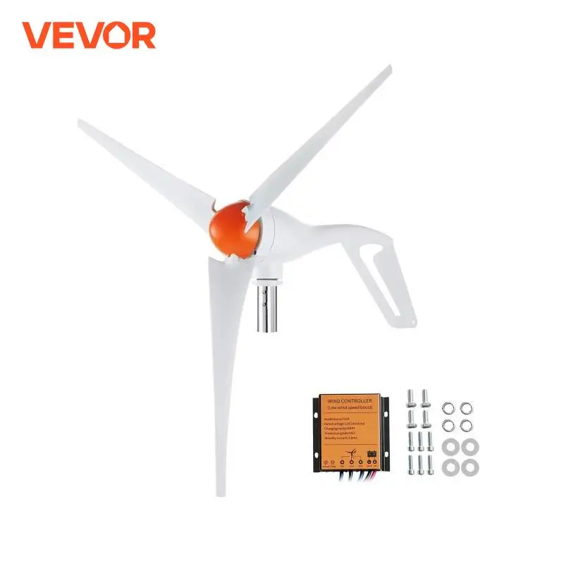 VEVOR 500W Wind Turbine Generator 24V Wind Turbine Kit 3-Blade Wind Power Generator with MPPT Controller 2.5m/s Start Wind Speed
VEVOR 500W Wind Turbine Generator 24V Wind Turbine Kit 3-Blade Wind Power Generator with MPPT Controller 2.5m/s Start Wind Speed