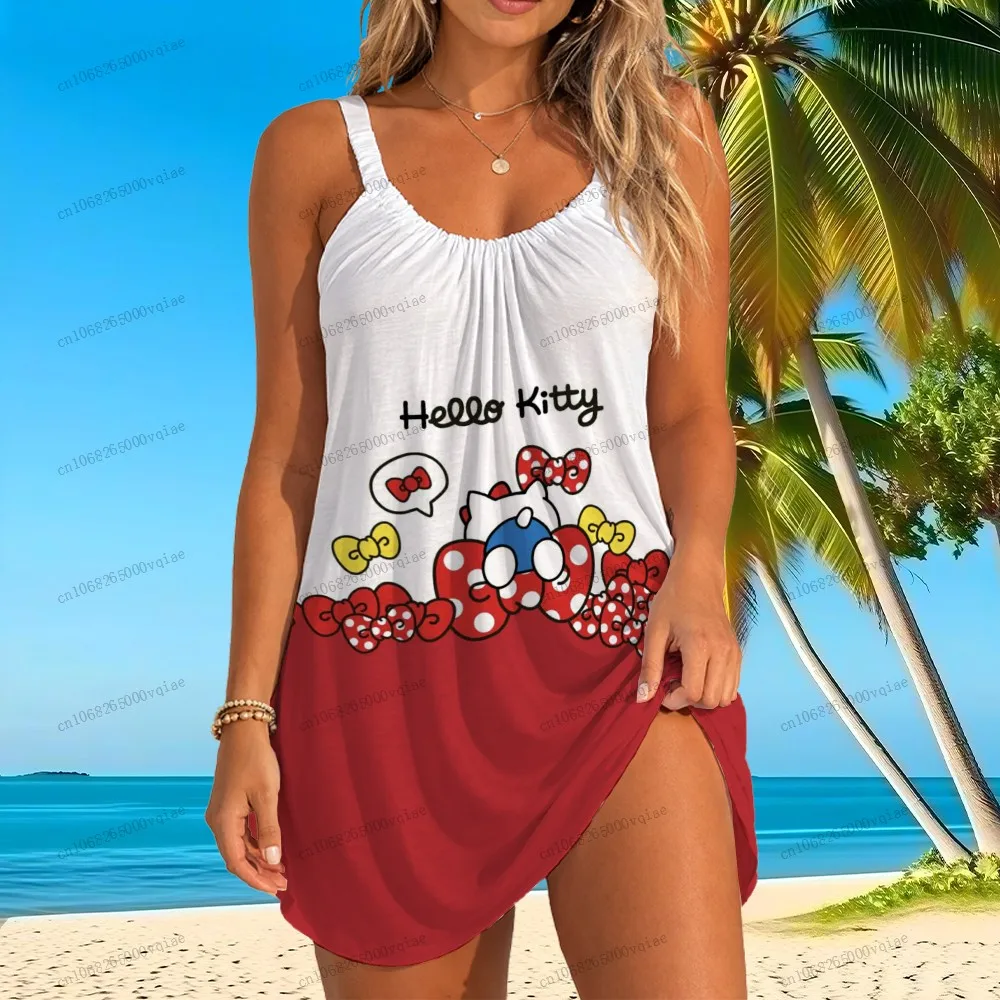 Женское пляжное платье-сарафан Sanrio Hello Kitty, модные новые платья 2026 года, женские летние сарафаны средней длины
Женское пляжное платье-сарафан Sanrio Hello Kitty, модные новые платья 2026 года, женские летние сарафаны средней длины