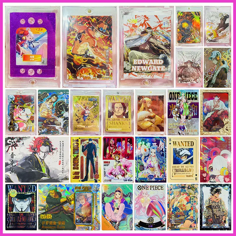 Anime ONE PIECE Rare SLP XR XX SZR SKP SSP MXR Game Collectible Card Uta Ace Sanji Black Maria Luffy Toys for boys Birthday Gift
Anime ONE PIECE Rare SLP XR XX SZR SKP SSP MXR Game Collectible Card Uta Ace Sanji Black Maria Luffy Toys for boys Birthday Gift