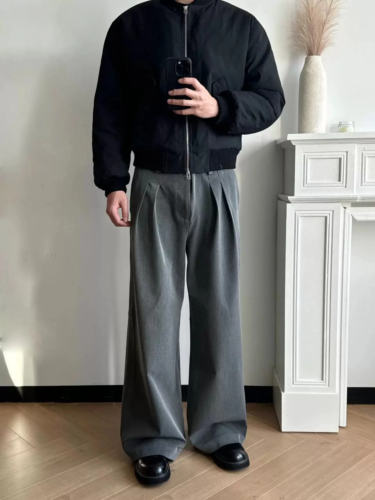 Spring Summer TR Basic Tee-Dimensional Pleat A-Line Loose Drape Casual Commuter Four Seasons West Pants Casual Trousers
Spring Summer TR Basic Tee-Dimensional Pleat A-Line Loose Drape Casual Commuter Four Seasons West Pants Casual Trousers