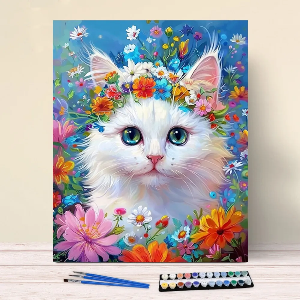 Painting By Numbers Spring Wreath Cat Picture By Numbers For Home Decors Handpainted Diy Gift
Painting By Numbers Spring Wreath Cat Picture By Numbers For Home Decors Handpainted Diy Gift