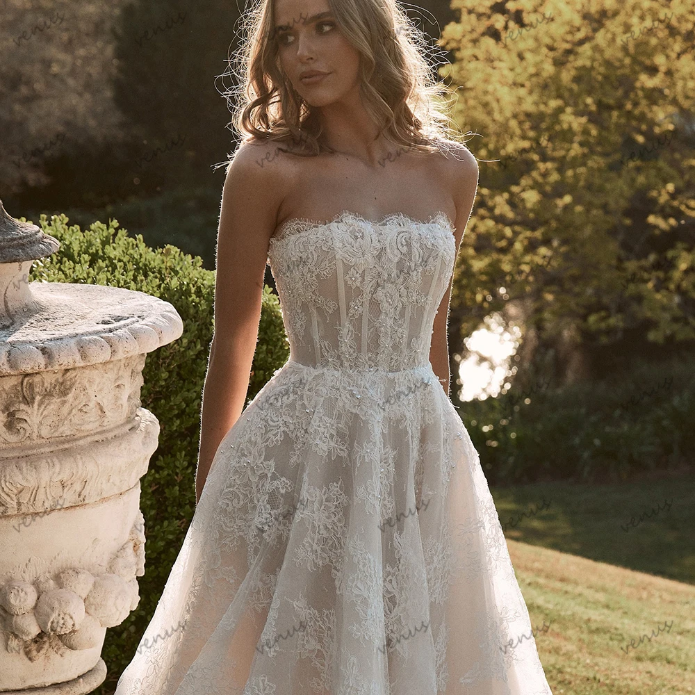 Vintage Wedding Dresses Gorgeous Bridal Gowns Lace Tiered Robes For Formal Party Strapless Backless Vestidos De Novia Customized
Vintage Wedding Dresses Gorgeous Bridal Gowns Lace Tiered Robes For Formal Party Strapless Backless Vestidos De Novia Customized